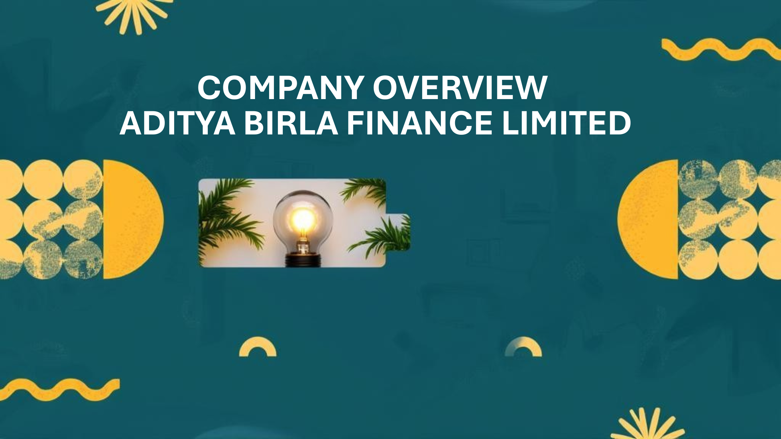 Company overview - Aditya Birla Finance Limited