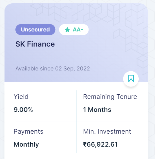 Overview – The SK Finance Bond on Altifi