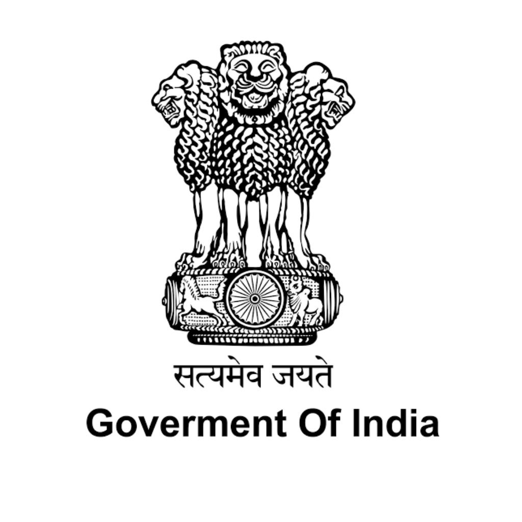 Government of India 6.01 FV RS 100 logo